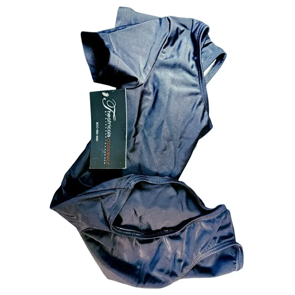 Theatricals Dance Leotard Black Petite Child Gymnastics Cheer NWT Lined